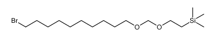 Silane, [2-[[(10-bromodecyl)oxy]methoxy]ethyl]trimethyl- 结构式