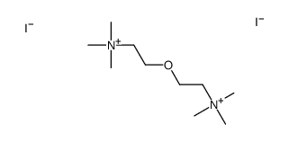 trimethyl-[2-(2-trimethylammonioethoxy)ethyl]azanium diiodide 结构式