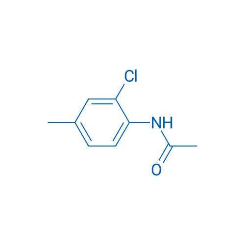 N-(2-氯-4-甲基苯基)乙酰胺 结构式