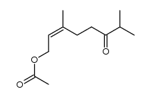 6-Octen-3-one, 8-(acetyloxy)-2,6-dimethyl-, (6Z)- 结构式
