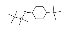Cyclohexane, 1-(1,1-dimethylethyl)-4-[[(1,1-dimethylethyl)dimethylsilyl]oxy]-, trans- 结构式