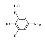4-氨基-2,6-二溴苯酚盐酸盐 结构式