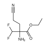 Butanoic acid, 2-amino-4-cyano-2-(difluoromethyl)-, ethyl ester (9CI) 结构式
