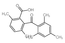 3,6-二甲基-2-(2,4,6-三甲基苯甲酰基)苯甲酸 结构式