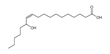 11-Octadecenoic acid, 13-hydroxy-, (11Z)- 结构式