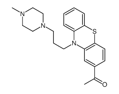 2-Acetyl-10-[3-(4-methylpiperazino)propyl]-10H-phenothiazine 结构式