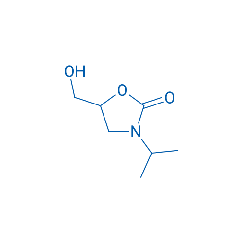 5-(羟甲基)-3-(1-甲基乙基)恶唑烷-2-酮 结构式