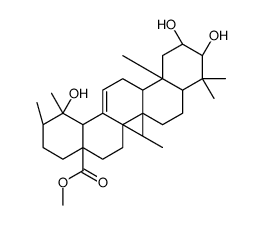 2α,3β,19-Trihydroxyurs-12-en-28-oic acid methyl ester 结构式