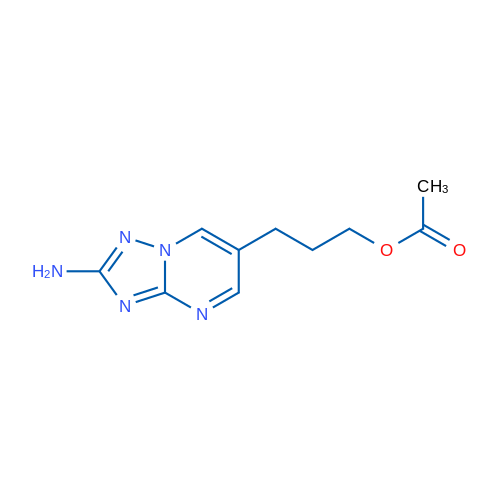 3-(2-氨基[1,2,4]三唑并[1,5-a]嘧啶-6-基)乙酸丙酯 结构式