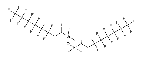 Disiloxane, 1,1,3,3-tetramethyl-1,3-bis(3,3,4,4,5,5,6,6,7,7,8,8,8-tridecafluoro-1-iodooctyl)- 结构式