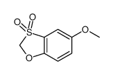 5-甲氧基-1,3-苯并氧硫杂环戊烷 3,3-二氧化物 结构式