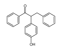 2-(4-羟基苯基)-1,3-二苯基-1-丙酮 结构式