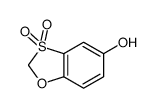 1,3-苯并氧硫杂环戊二烯-5-醇 3,3-二氧化物 结构式