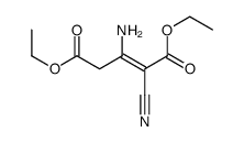 3-氨基-2-氰基-2-戊烯二酸二乙酯 结构式