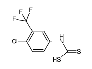 N-[4-氯-3-(三氟甲基)苯基]二硫代氨基甲酸 结构式
