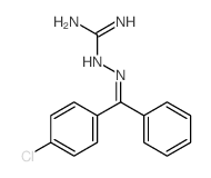 Hydrazinecarboximidamide, 2-[(4-chlorophenyl)phenylmethylene]- 结构式