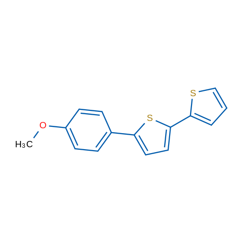 5-(4-Methoxyphenyl)-2,2'-bithiophene 结构式