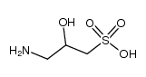 3-氨基-2-羟基-1-丙磺酸 结构式
