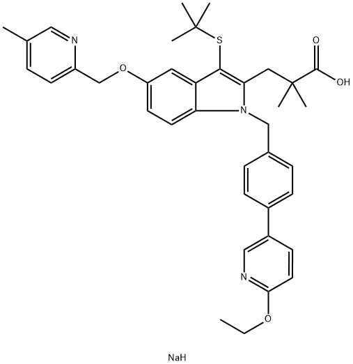 Fiboflapon钠 结构式