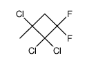 1-甲基-1,2,2-三氯-3,3-二氟环丁烷 结构式