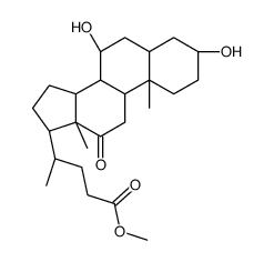 (3α,5β,7α)-3,7-二羟基-12-氧代胆酸甲酯 结构式