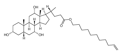 Cholan-24-oic acid, 3,7,12-trihydroxy-, 10-undecenyl ester, (3α,5β,7α,12α)- (9CI) 结构式