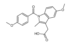 5-甲氧基-1-(4-甲氧基苯甲酰基)-2-甲基-1H-吲哚-3-乙酸 结构式