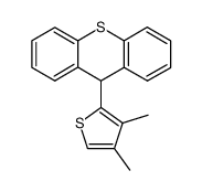 9-(3,4-二甲基-2-噻吩基)-9H-噻吨 结构式