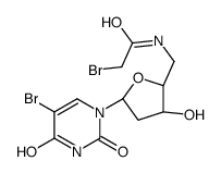 5-溴-5'-[(溴乙酰基)氨基]-2',5'-二脱氧尿苷 结构式