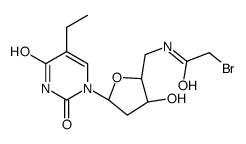Uridine, 5'-[(bromoacetyl)amino]-2',5'-dideoxy-5-ethyl- (9CI) 结构式