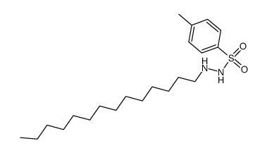 对甲苯磺酸-2-十四烷基酰肼 结构式