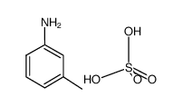 3-甲基苯胺硫酸盐(1:1) 结构式