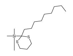 2-壬基-2-(三甲基硅基)-1,3-二噻烷 结构式