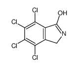 4,5,6,7-四氯-2,3-二氢-1H-异吲哚-1-酮 结构式