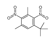 1-叔丁基-3,5-二甲基-2,4-二硝基苯 结构式