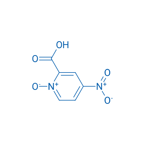 2-羧基-4-硝基吡啶氮氧化物 结构式