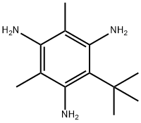 2-叔丁基-4,6-二甲基-1,3,5-苯三胺 结构式