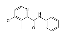 4-氯-3-碘-N-苯基吡啶-2-甲酰胺 结构式