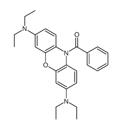 10-benzoyl-N,N,N',N'-tetraethyl-10H-phenoxazine-3,7-diamine 结构式