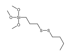 Silane, [3-(butyldithio)propyl]trimethoxy- 结构式