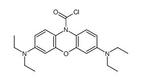 3,7-二(二乙氨基)-10H-吩恶嗪-10-甲酰氯 结构式