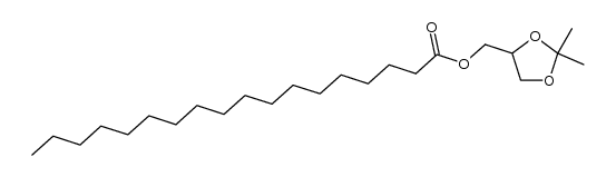 Octadecanoic acid, [(4R)-2,2-dimethyl-1,3-dioxolan-4-yl]methyl ester 结构式