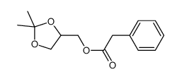 Benzeneacetic acid, (2,2-dimethyl-1,3-dioxolan-4-yl)methyl ester 结构式