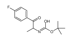 [2-(4-FLUORO-PHENYL)-1-METHYL-2-OXO-ETHYL]-CARBAMIC ACID TERT-BUTYL ESTER 结构式