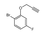 Benzene, 1-bromo-4-fluoro-2-(2-propynyloxy)- 结构式