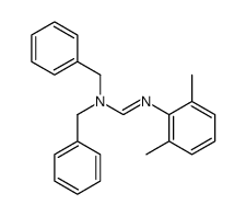 Methanimidamide, N'-(2,6-dimethylphenyl)-N,N-bis(phenylmethyl)- 结构式