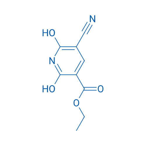 5-氰基-2,6-二羟基-烟酸乙酯 结构式