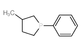 3-甲基-1-苯基磷杂环戊烷 结构式
