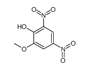 2-甲氧基-4,6-二硝基苯酚 结构式