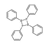 1,2,3,4-四苯基-1,3,2,4-二磷杂二硼杂环丁烷 结构式